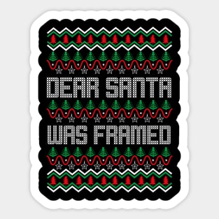 Ugly Christmas sweater design Sticker